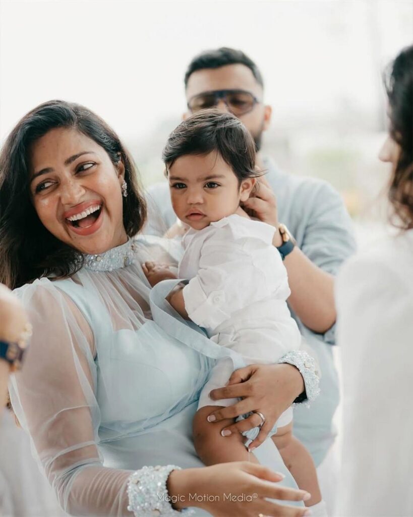 amala paul's family baptism viral photos two