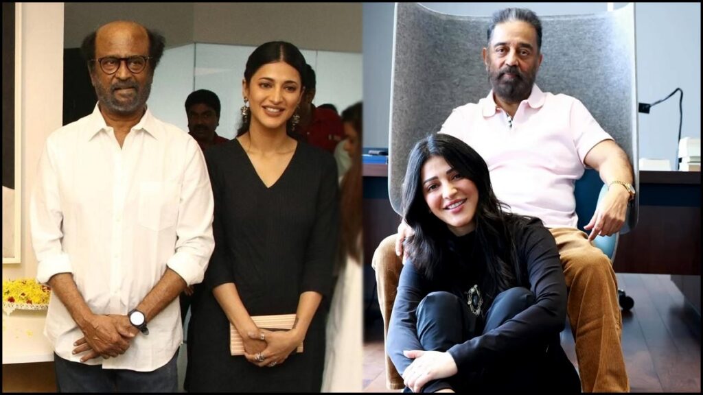 rajinikanth's 'coolie', kamal haasan's 'thug life' shruti haasan