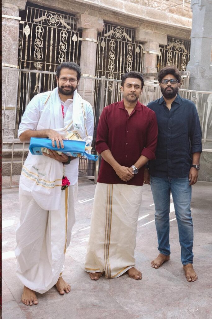 Suriya at Palani Murugan Temple